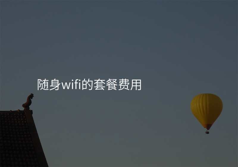 随身wifi的套餐费用