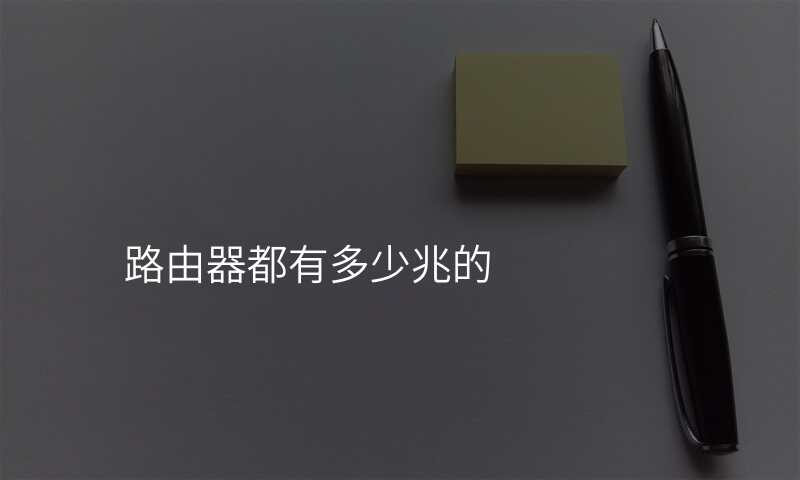 路由器都有多少兆的