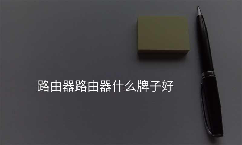 路由器路由器什么牌子好