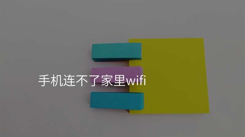 手机连不了家里wifi