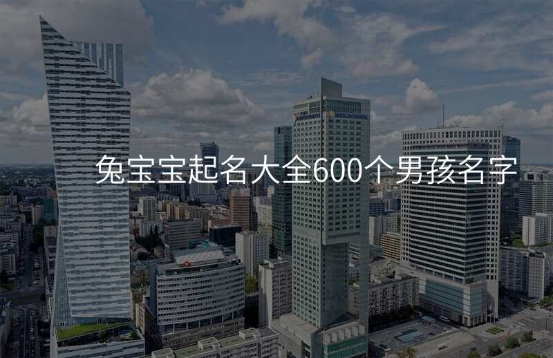 兔宝宝起名大全600个男孩名字