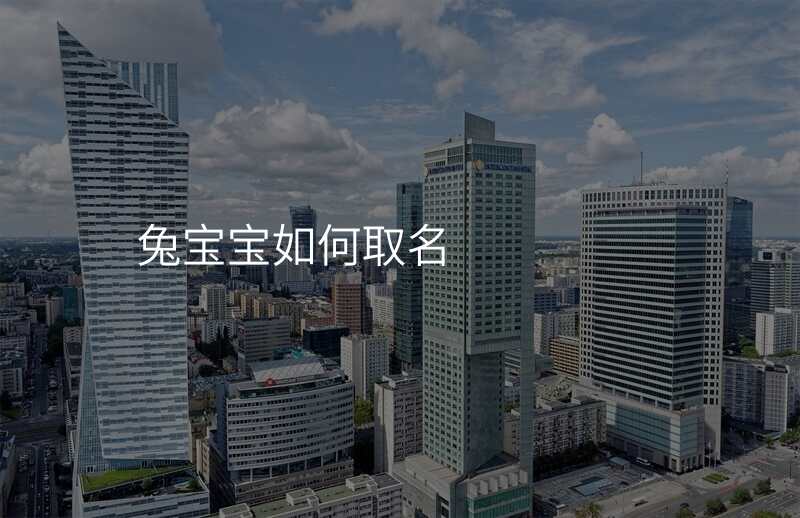 兔宝宝如何取名