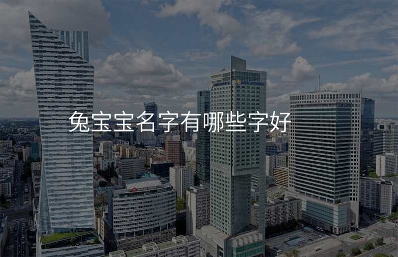 兔宝宝名字有哪些字好