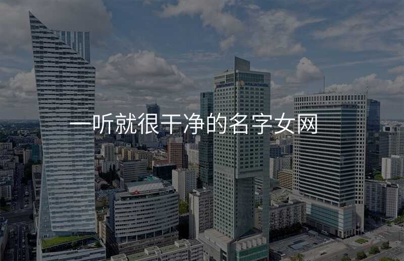 一听就很干净的名字女网