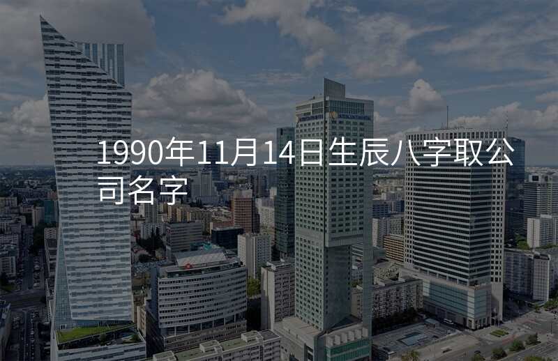 1990年11月14日生辰八字取公司名字