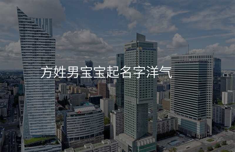 方姓男宝宝起名字洋气