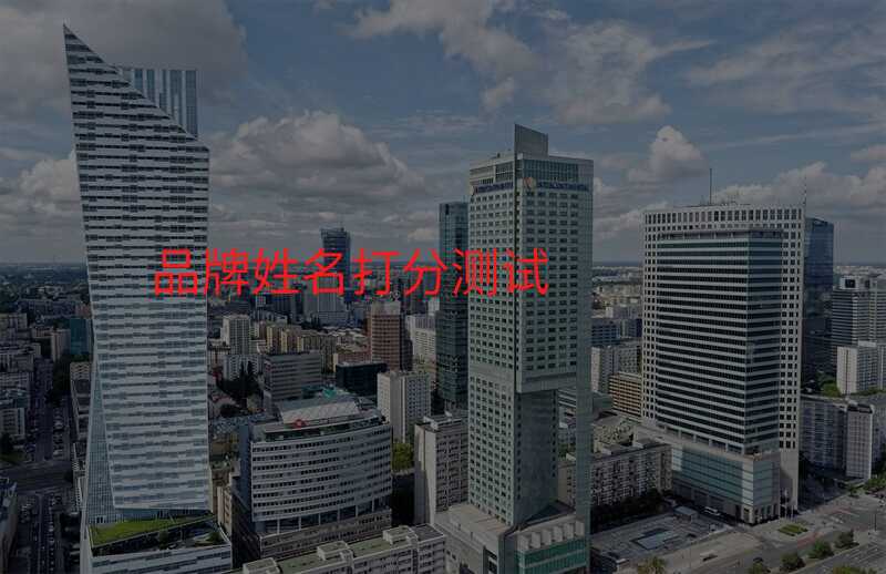 品牌姓名打分测试