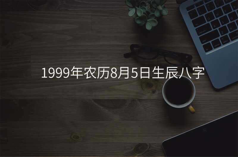 1999年农历8月5日生辰八字