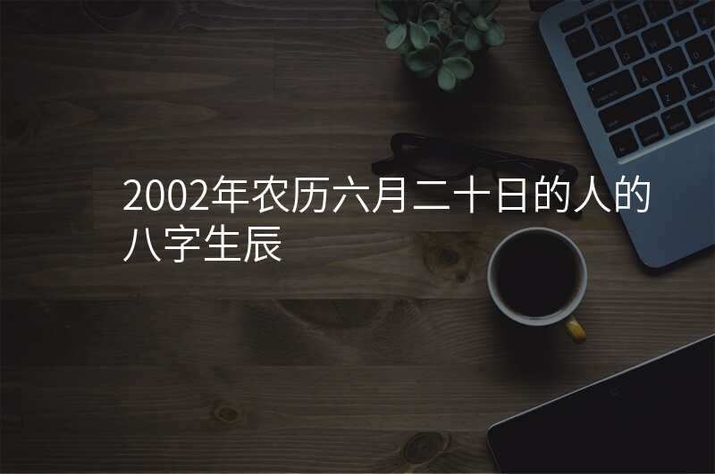 2002年农历六月二十日的人的八字生辰
