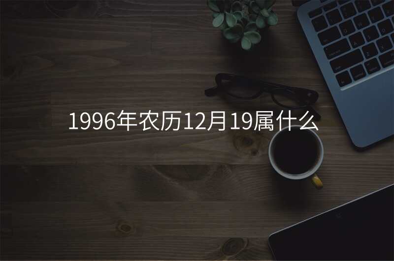 1996年农历12月19属什么