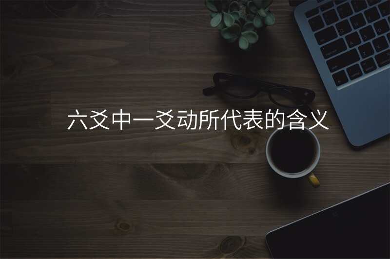 六爻中一爻动所代表的含义