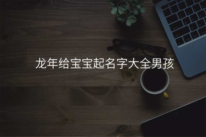 龙年给宝宝起名字大全男孩