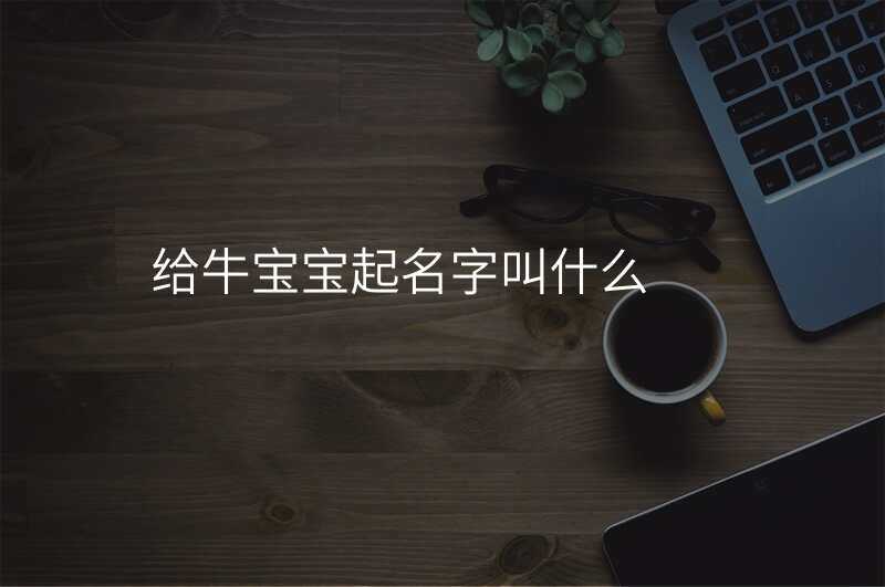 给牛宝宝起名字叫什么