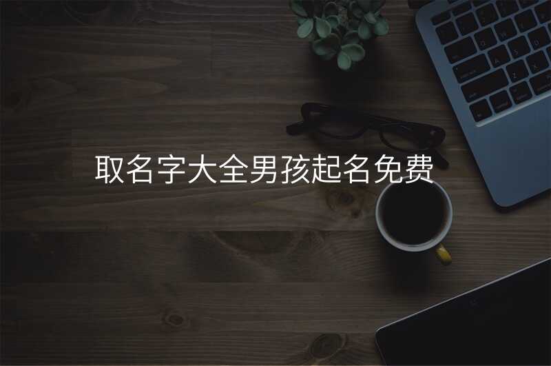 取名字大全男孩起名免费