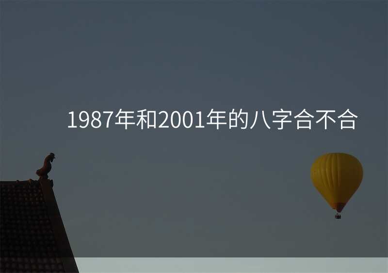 1987年和2001年的八字合不合