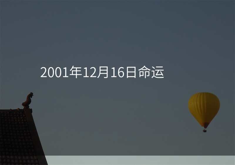 2001年12月16日命运