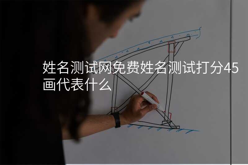 姓名测试网免费姓名测试打分45画代表什么