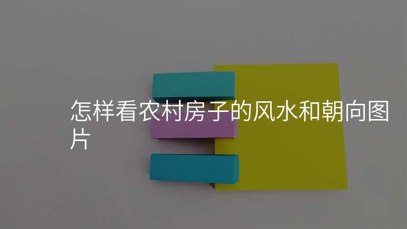 怎样看农村房子的风水和朝向图片
