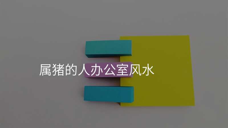 属猪的人办公室风水