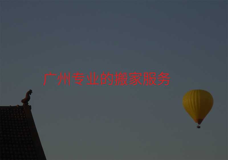 廣州專業的搬家服務