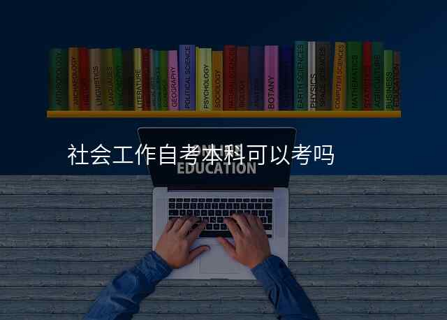 社会工作自考本科可以考吗