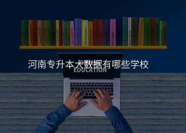 河南专升本大数据有哪些学校
