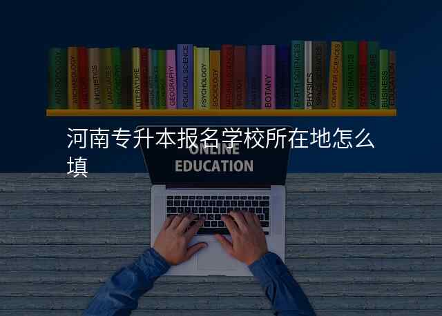 河南专升本报名学校所在地怎么填
