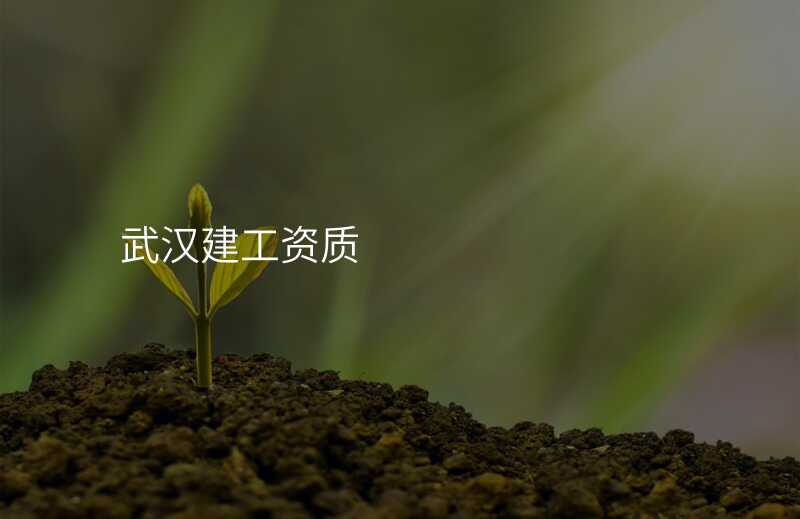 武汉建工资质