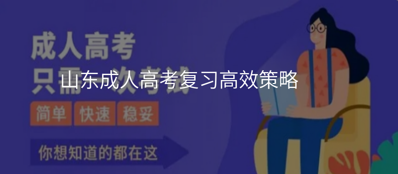 山东成人高考复习高效策略