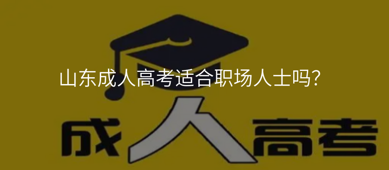 山东成人高考适合职场人士吗?