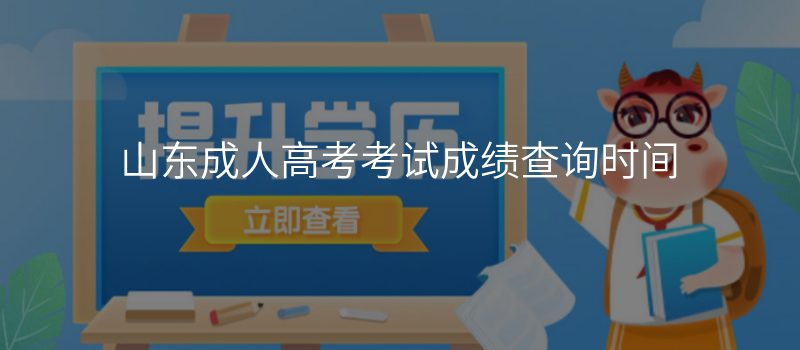山东成人高考考试成绩查询时间