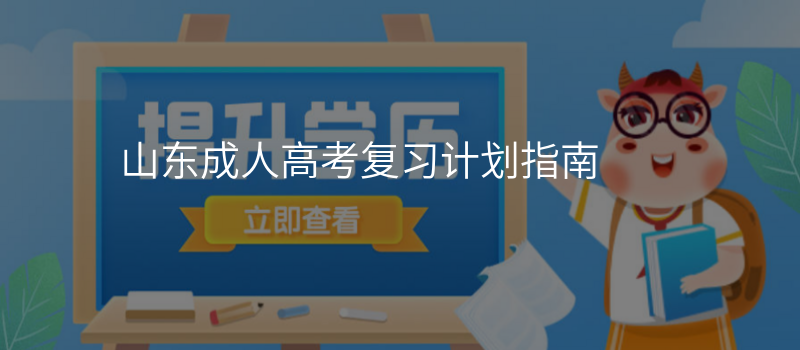 山东成人高考复习计划指南