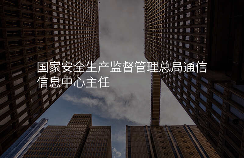 国家安全生产监督管理总局通信信息中心主任