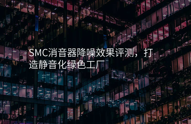 SMC消音器降噪效果评测,打造静音化绿色工厂