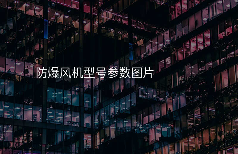 防爆风机型号参数图片