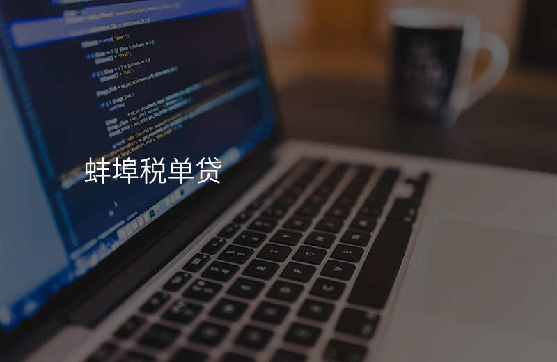 蚌埠税单贷