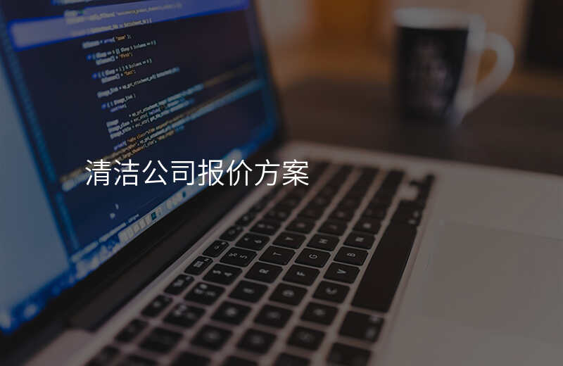 清洁公司报价方案