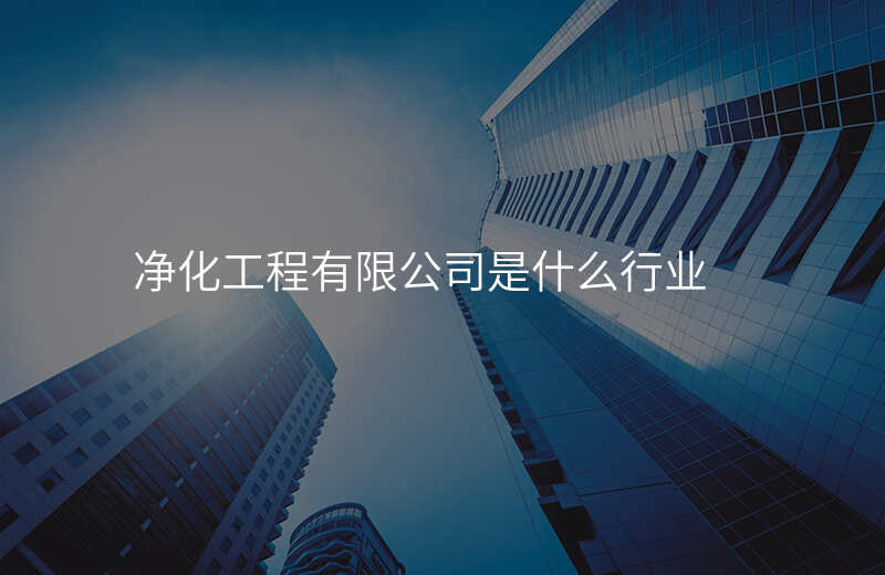 净化工程有限公司是什么行业