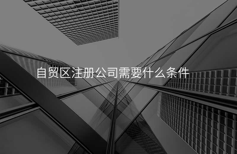 自贸区注册公司需要什么条件