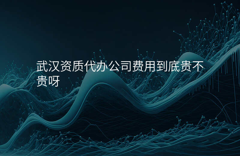 武汉资质代办公司费用到底贵不贵呀