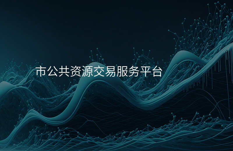 市公共资源交易服务平台