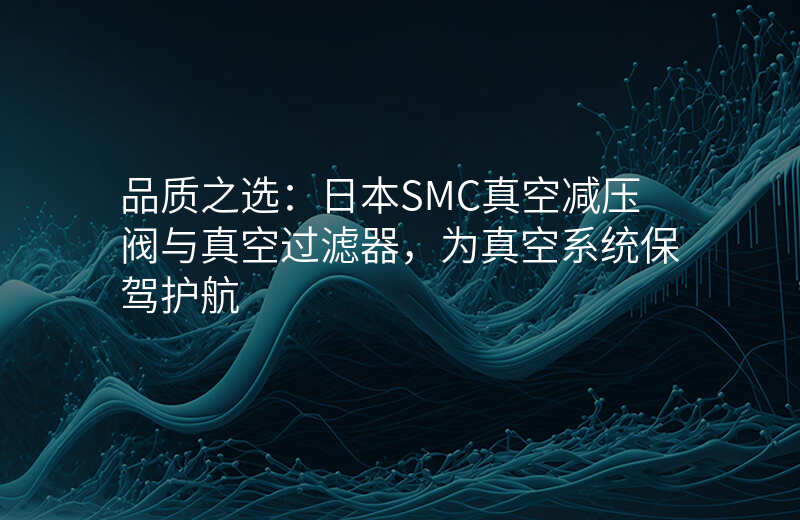 品质之选:日本SMC真空减压阀与真空过滤器,为真空系统保驾护航