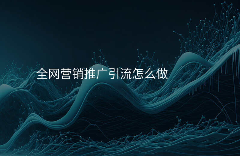 全网营销推广引流怎么做