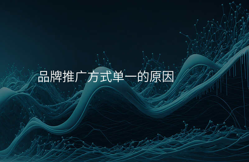 品牌推广方式单一的原因