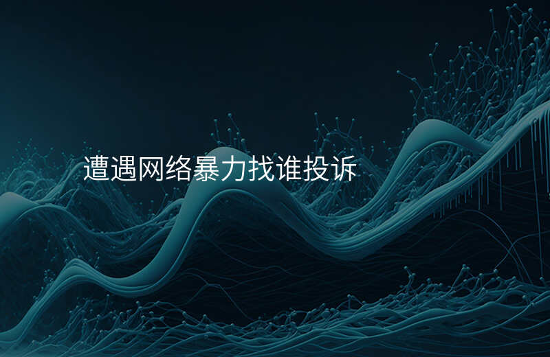 遭遇网络暴力找谁投诉