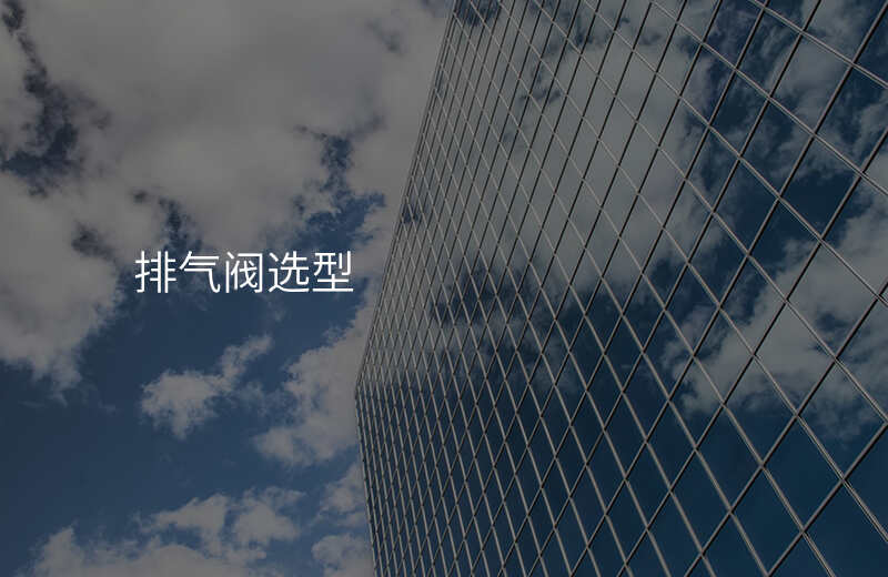 排气阀选型