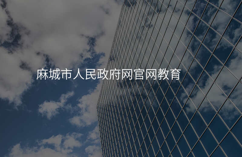 麻城市人民政府网官网教育
