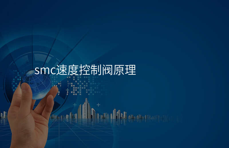 smc速度控制阀原理