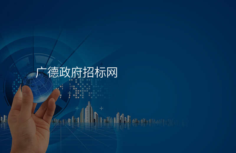 广德政府招标网