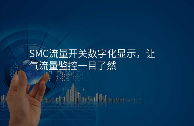 SMC流量开关数字化显示,让气流量监控一目了然